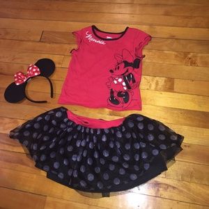 Toddler Mini mouse tutu 3 piece outfit